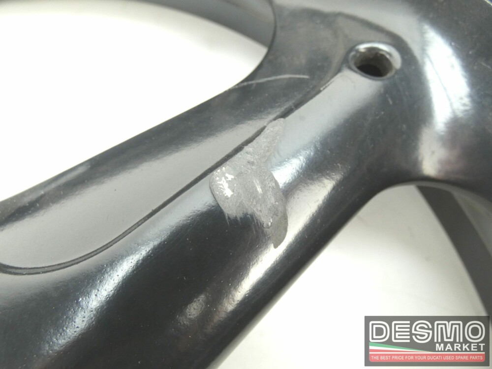Cerchio anteriore nero tre razze ducati 748 916 996 998