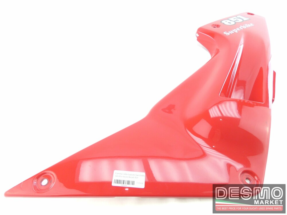 Carena sella biposto fianchetto sinistro rosso ducati 851