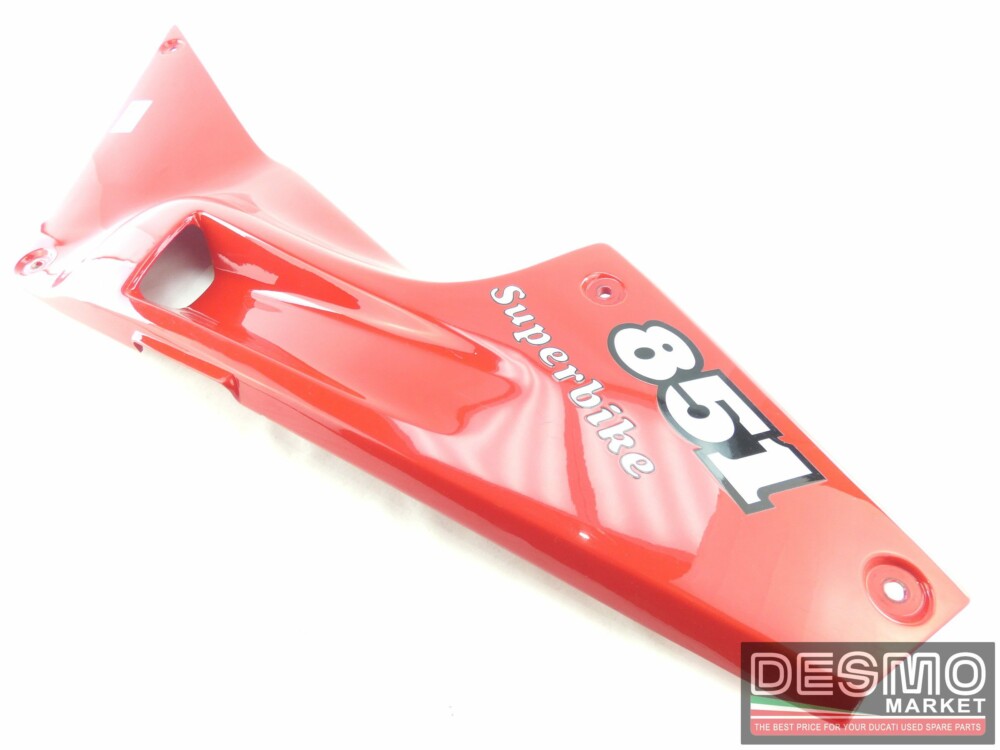 Carena sella biposto fianchetto sinistro rosso ducati 851