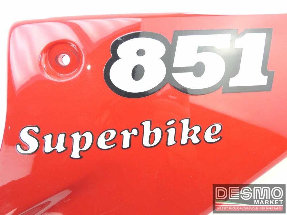 Carena sella biposto fianchetto sinistro rosso ducati 851