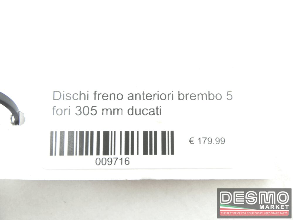 Dischi freno anteriori brembo 5 fori 305 mm ducati