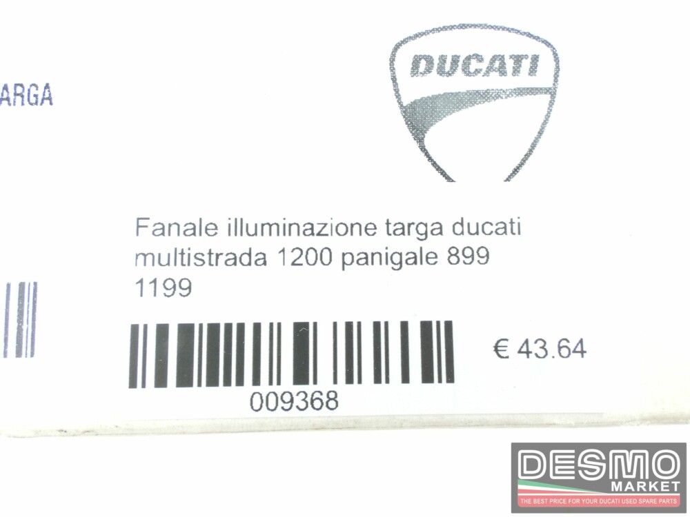 Fanale illuminazione targa ducati multistrada 1200 panigale 899 1199