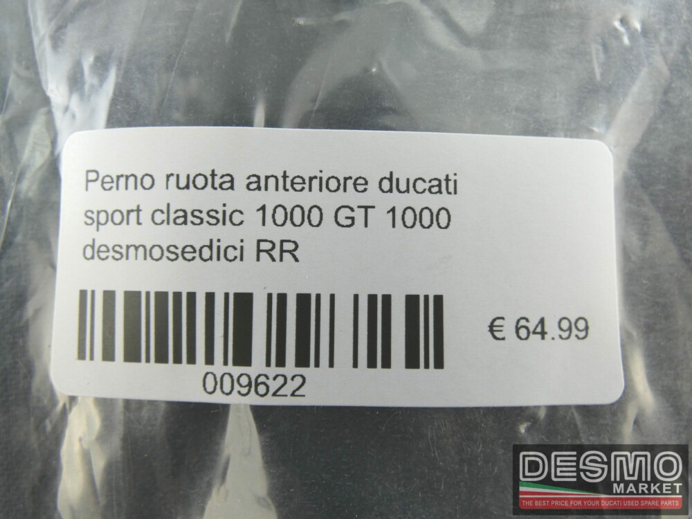 Perno ruota anteriore ducati sport classic 1000 GT 1000 desmosedici RR