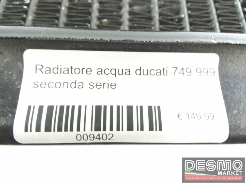 Radiatore acqua ducati 749 999 seconda serie