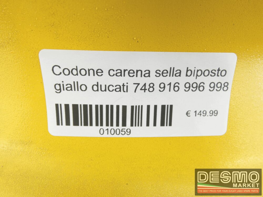 Codone carena sella biposto giallo ducati 748 916 996 998