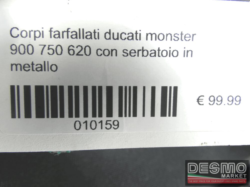 Corpi farfallati ducati monster 900 750 620 con serbatoio in metallo