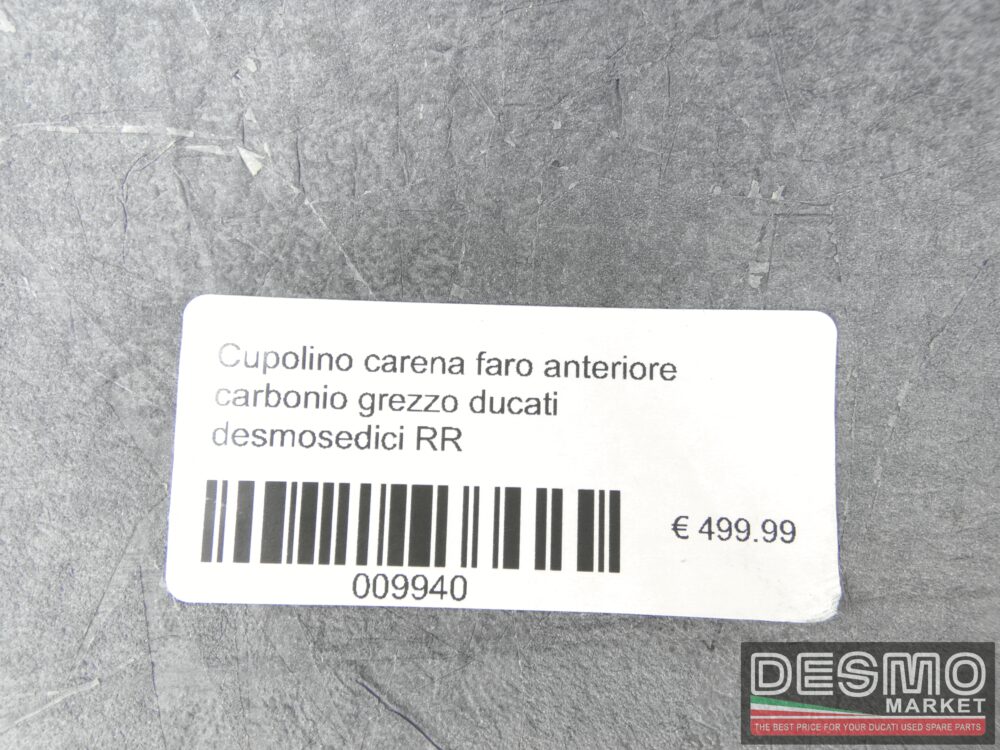 Cupolino carena faro anteriore carbonio grezzo ducati desmosedici RR