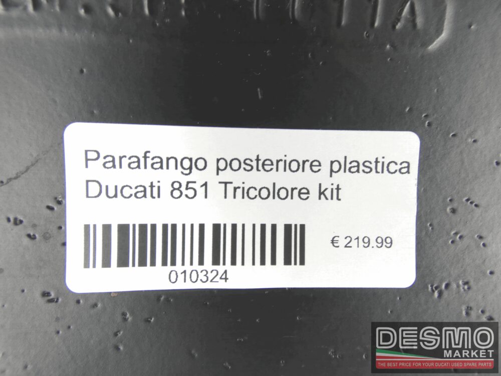 Parafango posteriore plastica Ducati 851 Tricolore kit