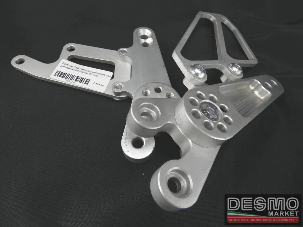 Universal silver CNC footpeg 45 mm - Image 2