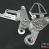Pedane CNC argento universali con paratacchi interasse 45 mm