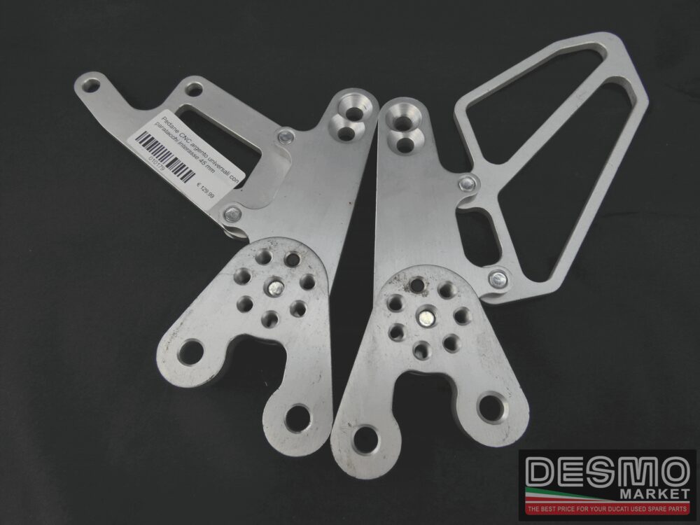 Universal silver CNC footpeg 45 mm - Image 3
