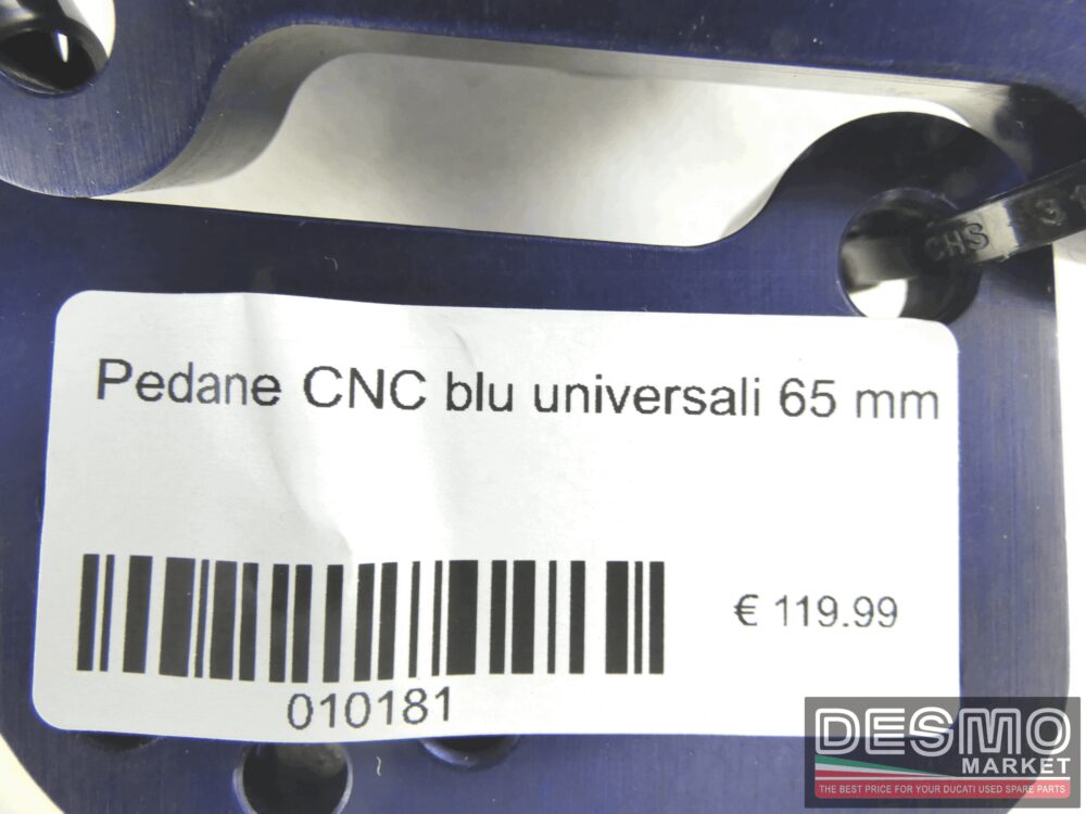 Pedane CNC blu universali 65 mm