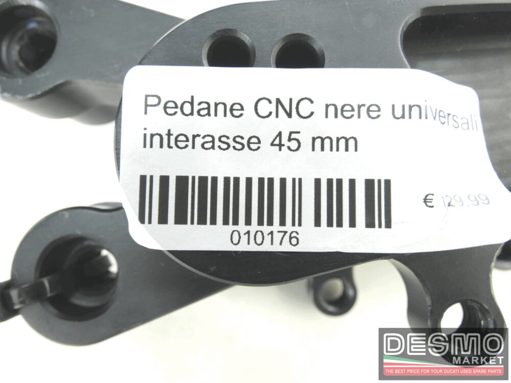 Pedane CNC nere universali interasse 45 mm