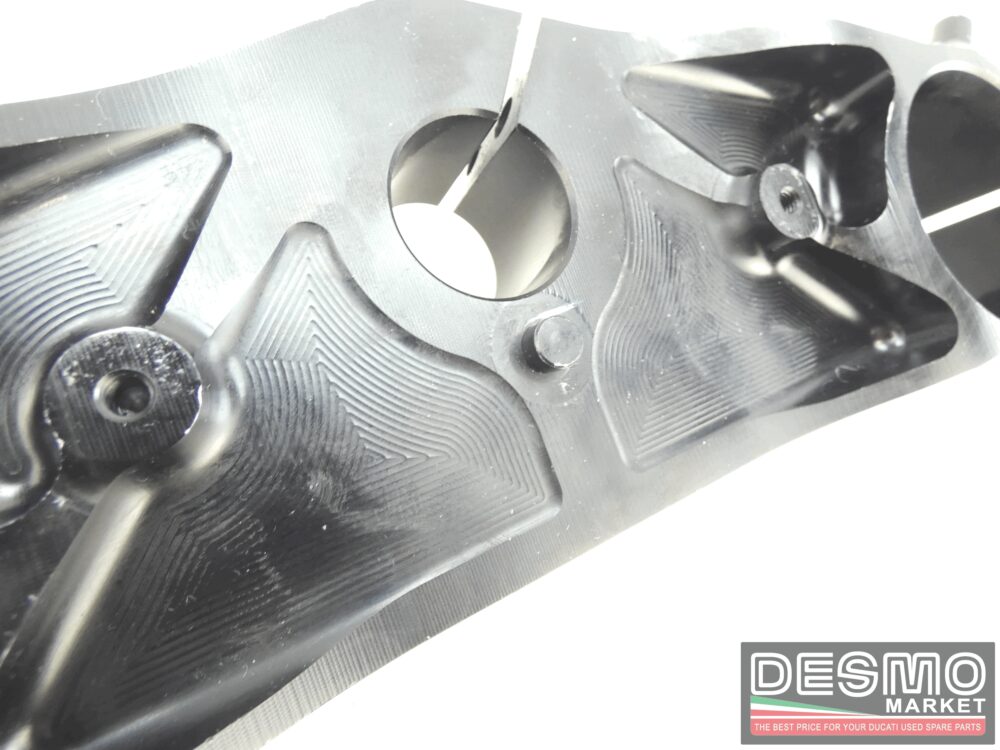 Piastre CNC nere pacco largo 52 56 mm adattabili Ducati 748 916 1098