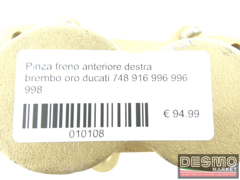 Pinza freno anteriore destra brembo oro ducati 748 916 996 996 998