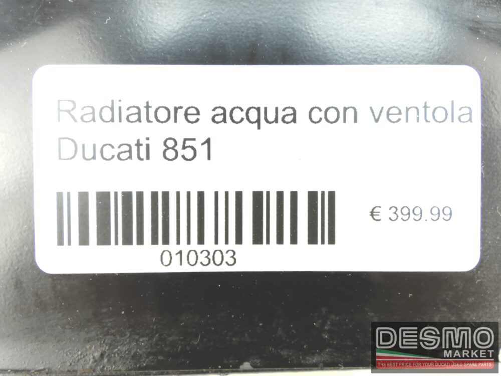 Radiatore acqua con ventola Ducati 851