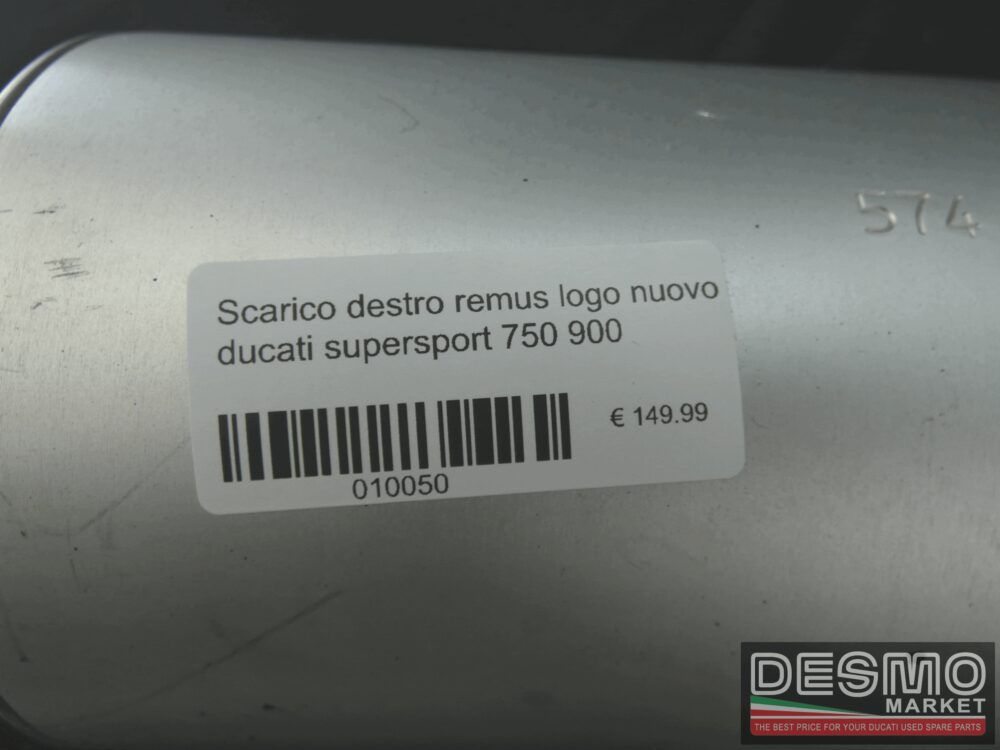 Scarico destro remus logo nuovo ducati supersport 750 900