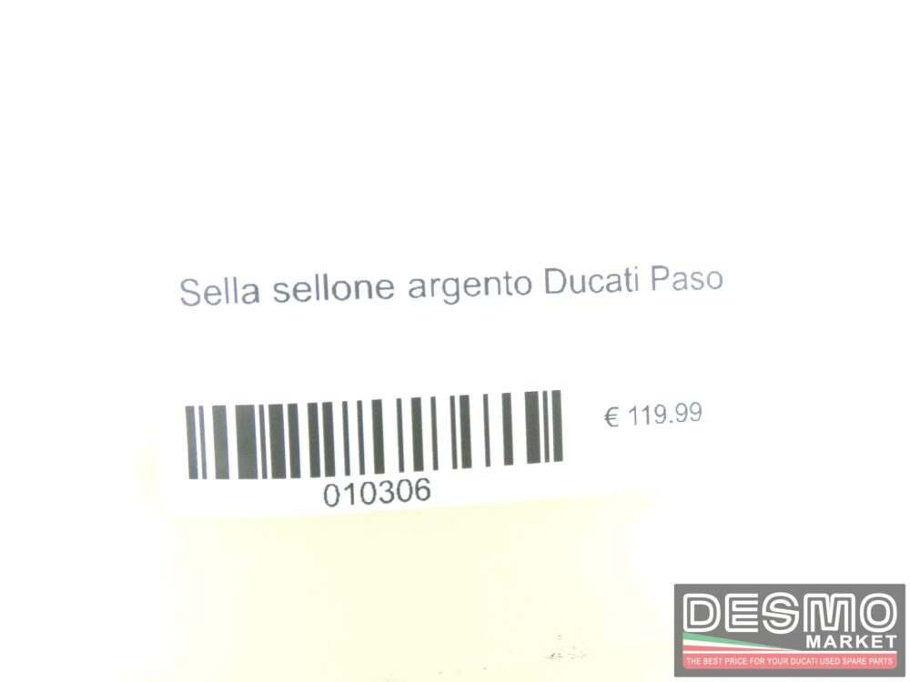 Sella sellone argento Ducati Paso