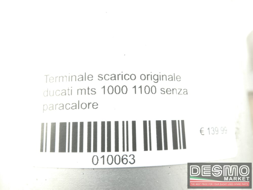 Terminale scarico originale ducati mts 1000 1100 senza paracalore