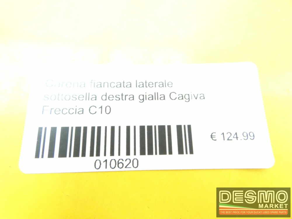 Yellow right side saddle fairing panel Cagiva Freccia C10 - Image 6