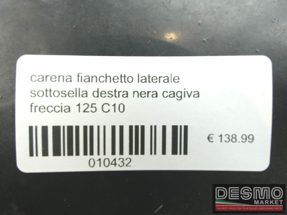 Carena fianchetto laterale sottosella destra nera cagiva freccia 125 C10