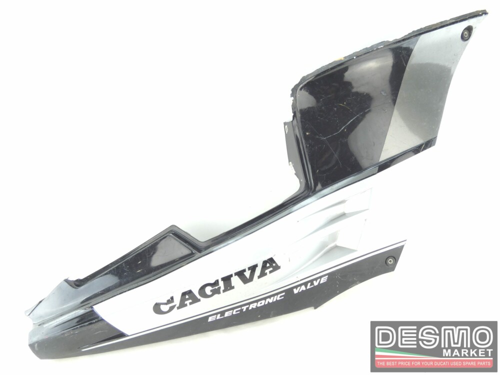 Grey and black right side saddle fairing panel Cagiva Freccia C12