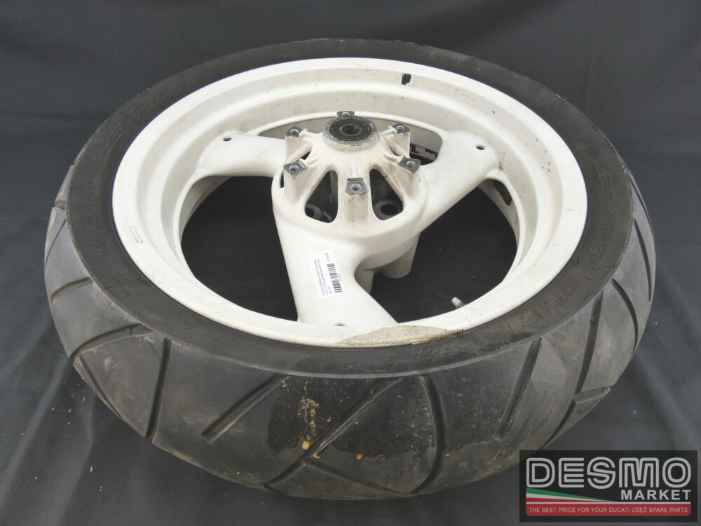 Cerchio Brembo bianco tre razze 4,5 x 17 Ducati Monster 600 750 MY 91