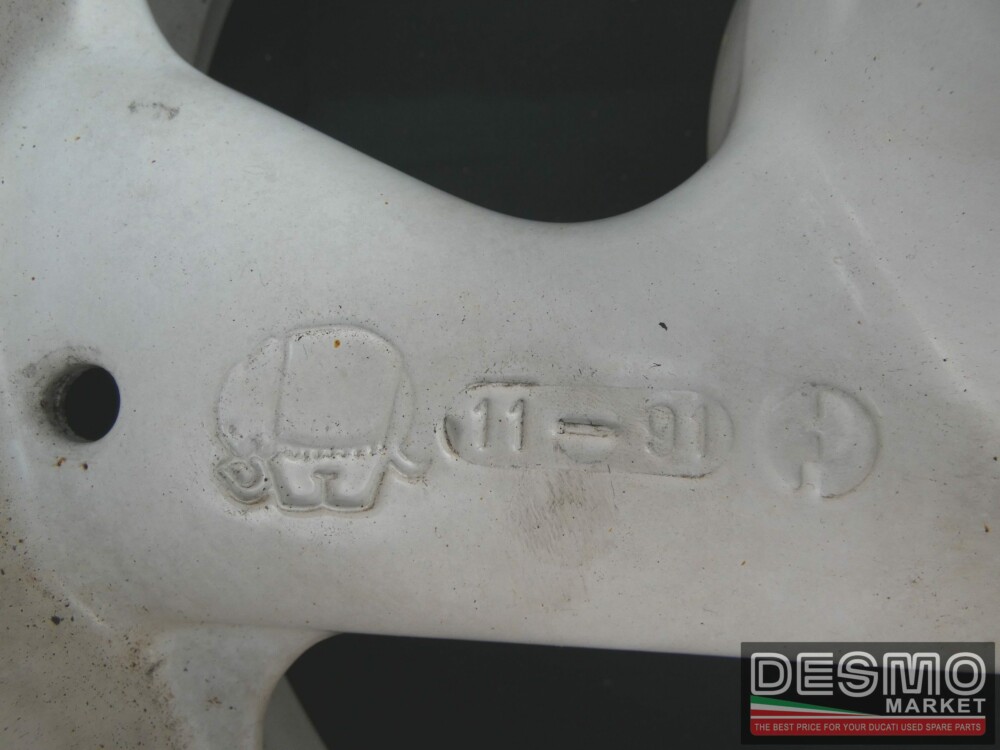 Cerchio Brembo bianco tre razze 4,5 x 17 Ducati Monster 600 750 MY 91