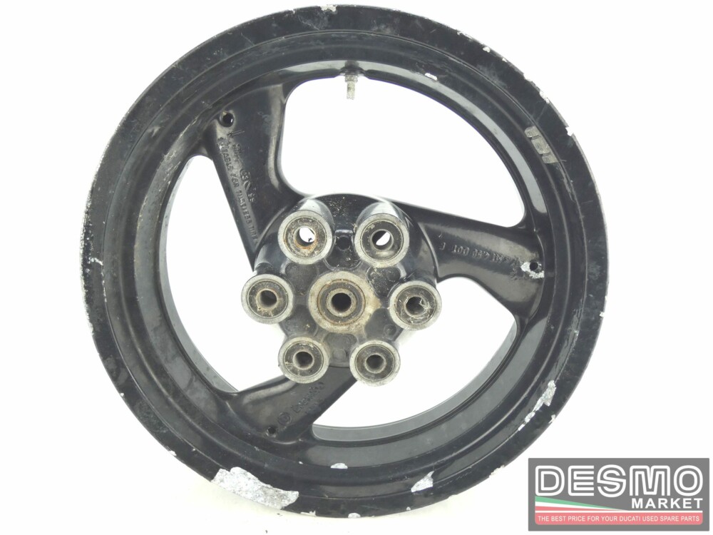Black 3 spoke wheel Brembo 4,5 x 17 Ducati Monster 900 MY 99 - Image 2