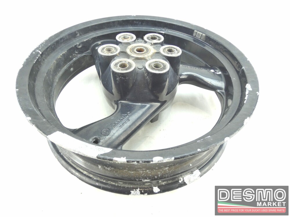 Black 3 spoke wheel Brembo 4,5 x 17 Ducati Monster 900 MY 99 - Image 4