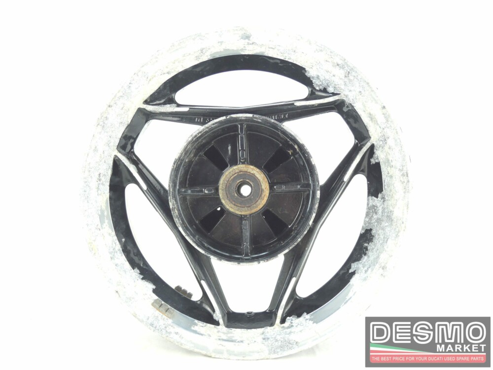 Cerchio Oscam 3,50 x 15 nero canale diamantato Ducati Paso