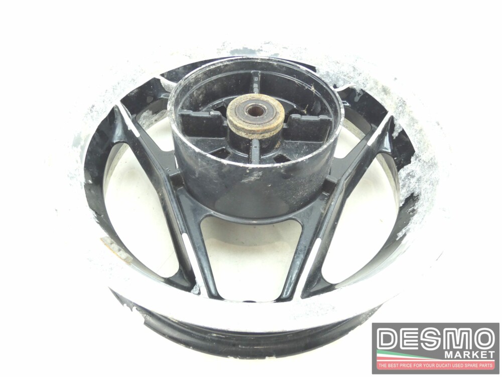 Cerchio Oscam 3,50 x 15 nero canale diamantato Ducati Paso