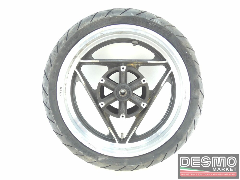 Cerchio Oscam 3,75 x 16 nero canale diamantato Ducati Paso