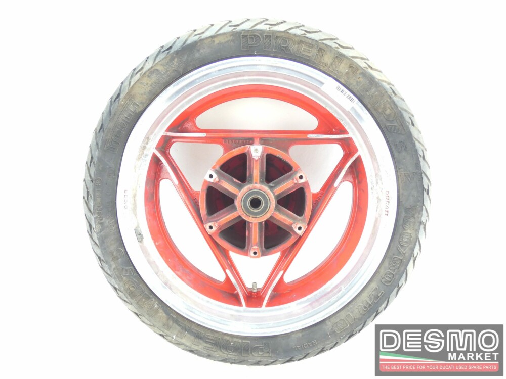 Cerchio Oscam 5 x 16 rosso canale diamantato Ducati Paso