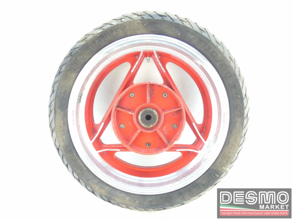 Cerchio Oscam 5 x 16 rosso canale diamantato Ducati Paso