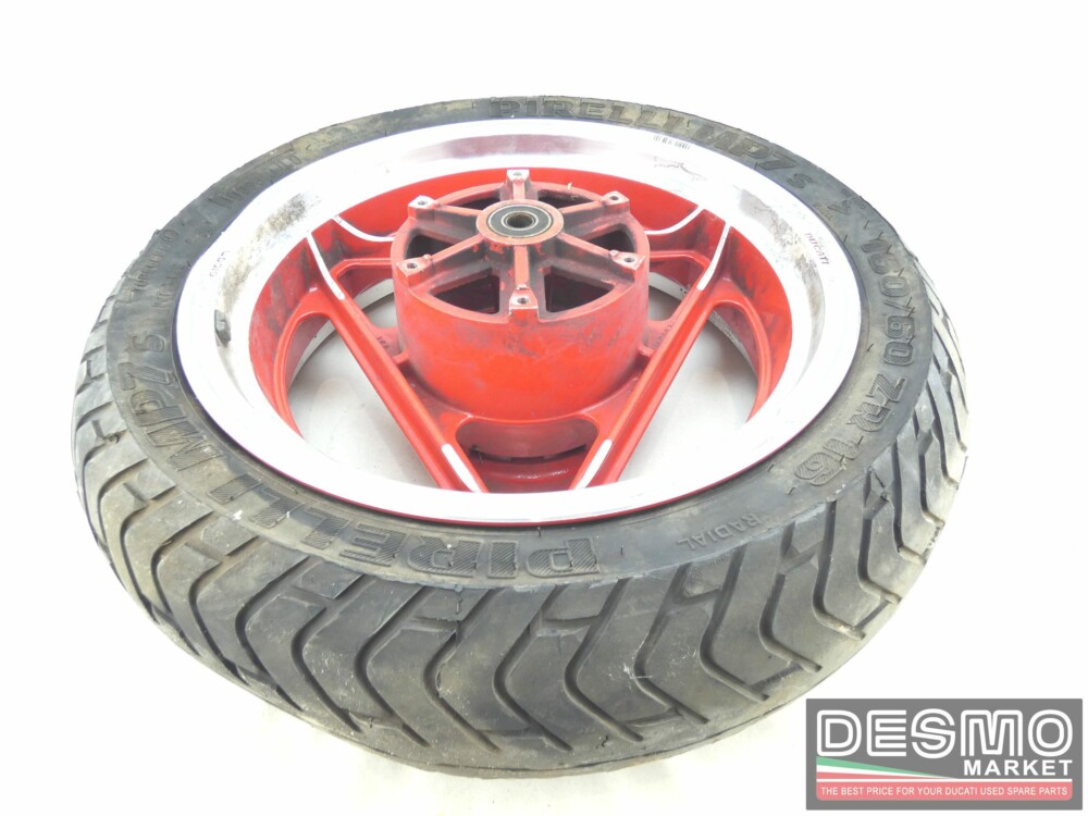 Cerchio Oscam 5 x 16 rosso canale diamantato Ducati Paso