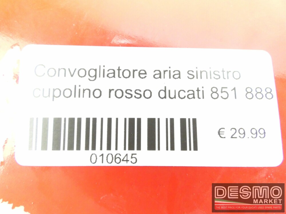 Convogliatore aria sinistro cupolino rosso Ducati 851 888