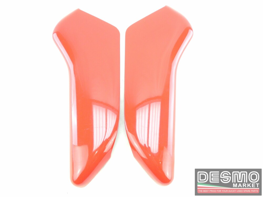 Coppia flap deflettori carbonio rosso Ducati 749 R 999 R 749r 999r