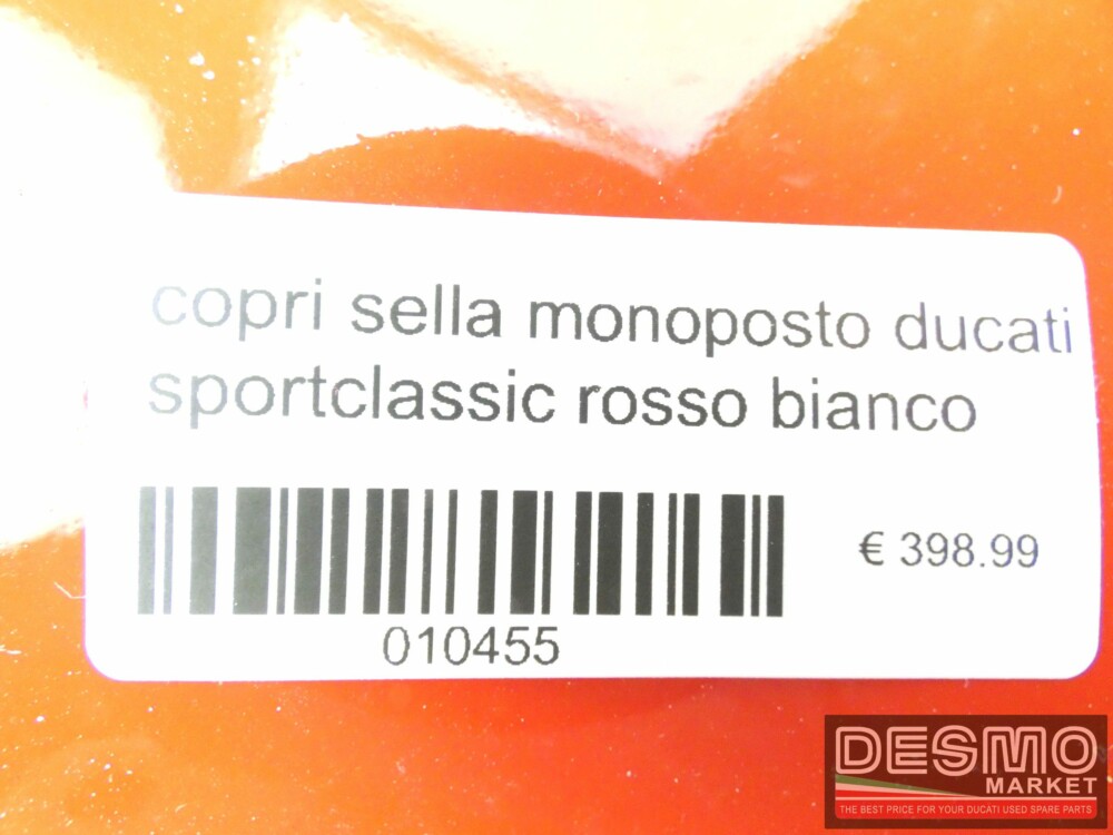 Copri sella monoposto Ducati Sportclassic rosso bianco