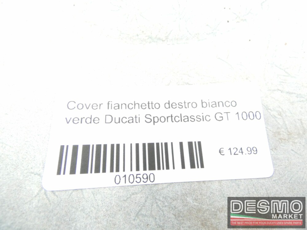 Cover fianchetto destro bianco verde Ducati Sportclassic GT 1000
