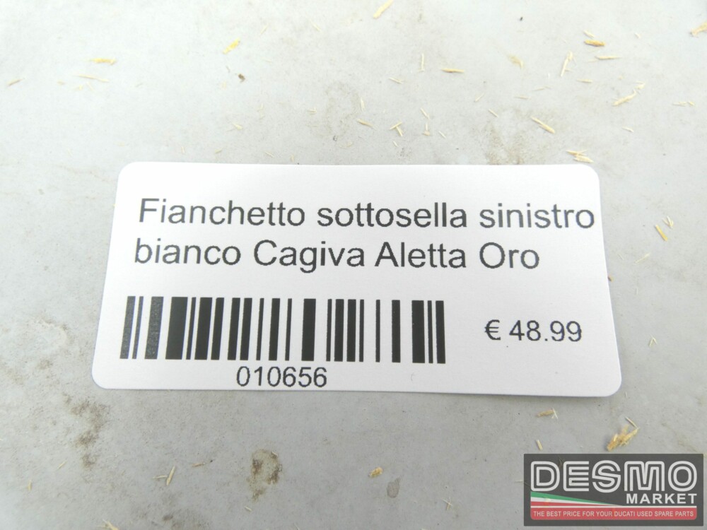 Fianchetto sottosella sinistro bianco Cagiva Aletta Oro