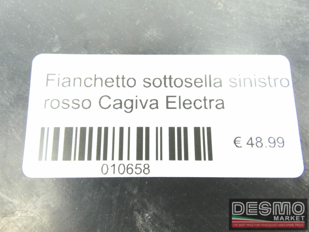 Fianchetto sottosella sinistro rosso Cagiva Electra