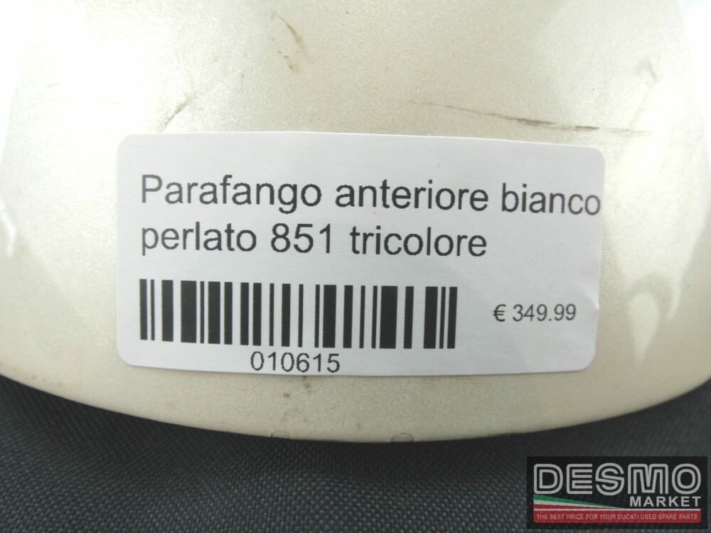 Parafango anteriore bianco perlato 851 tricolore cerchio da 17