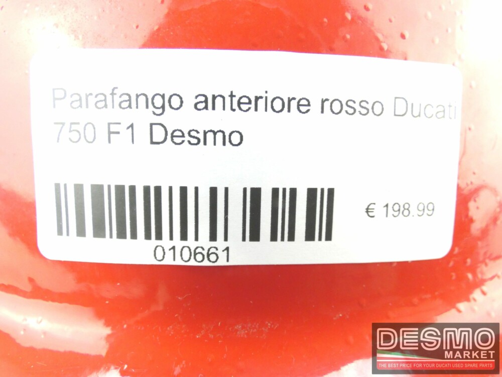 Parafango anteriore rosso Ducati 750 F1 Desmo