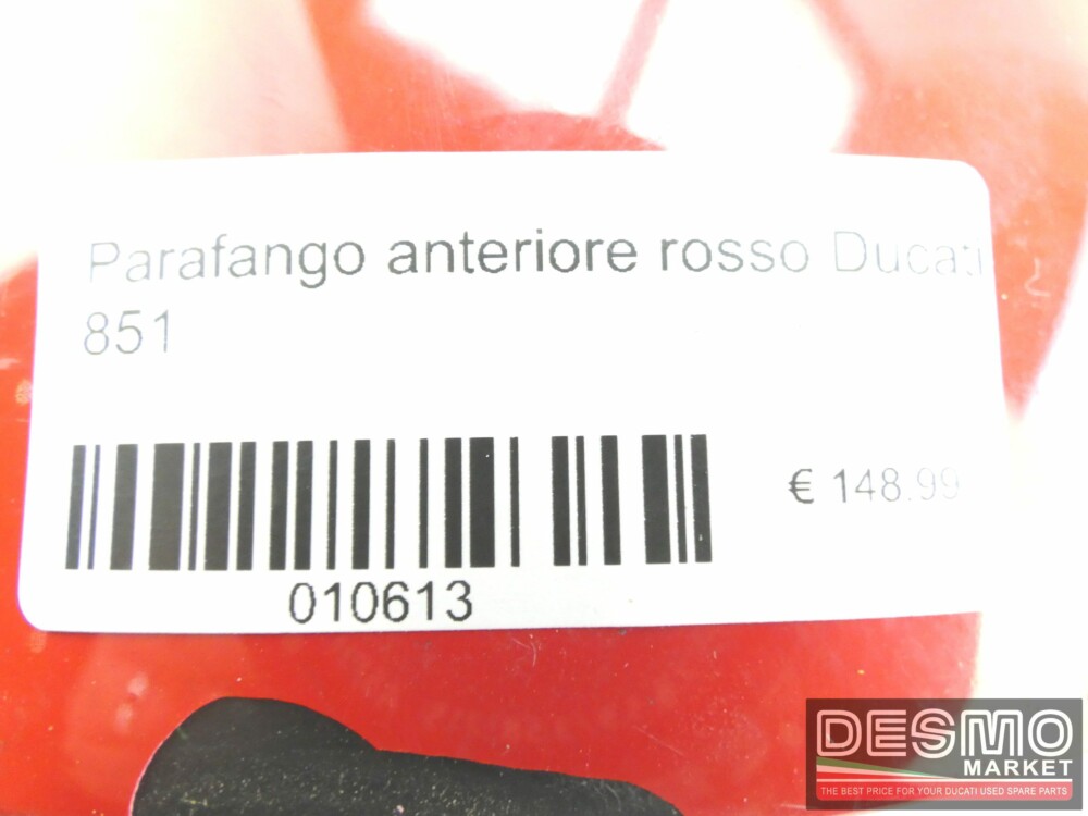 Parafango anteriore rosso Ducati 851 cerchio da 16