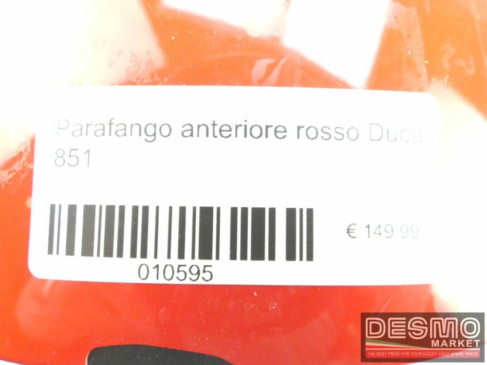 Parafango anteriore rosso Ducati 851 cerchio da 16