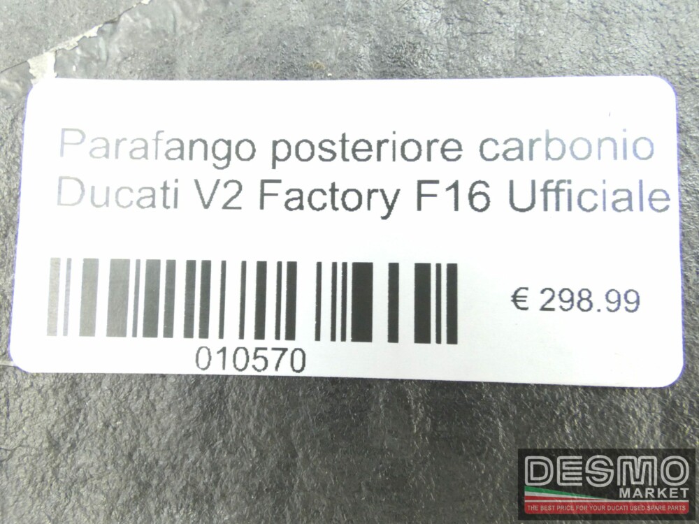 Parafango posteriore carbonio Ducati V2 Factory F16 Ufficiale