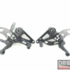 CNC black ergal backward footpeg 113 mm wheelbase