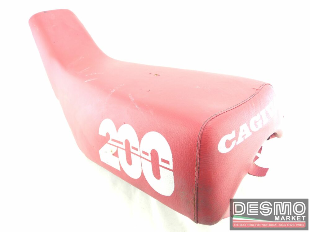 Red saddle seat Cagiva Elefant 200 - Image 3