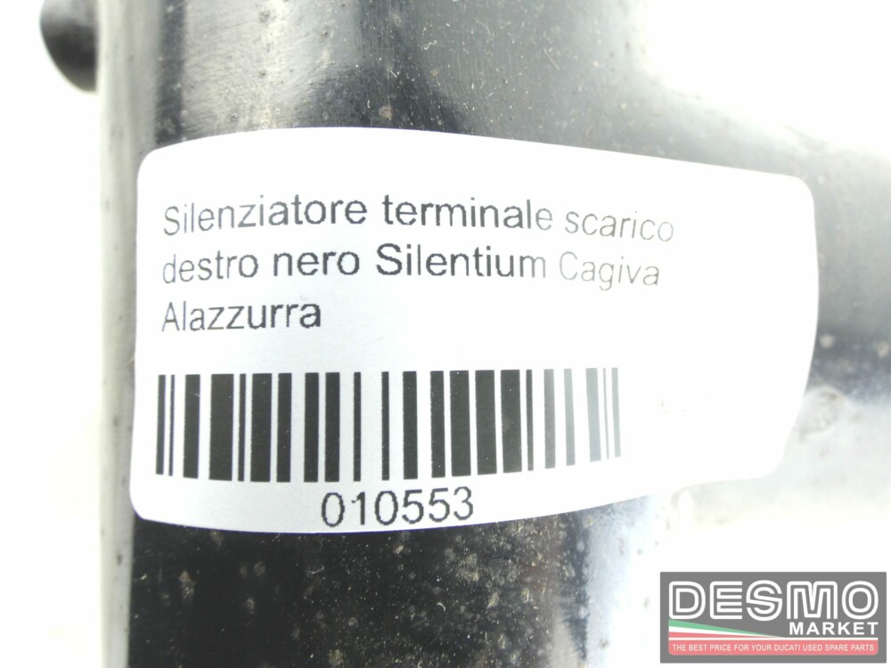 Silenziatore terminale scarico destro nero Silentium Cagiva Alazzurra